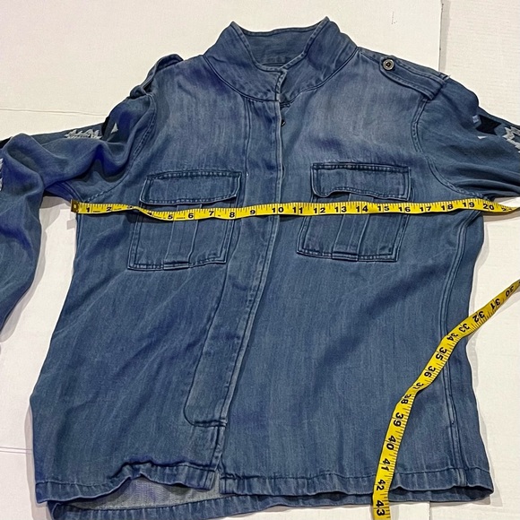Rails Embroidered Smith Denim Shacket - Picture 9 of 10